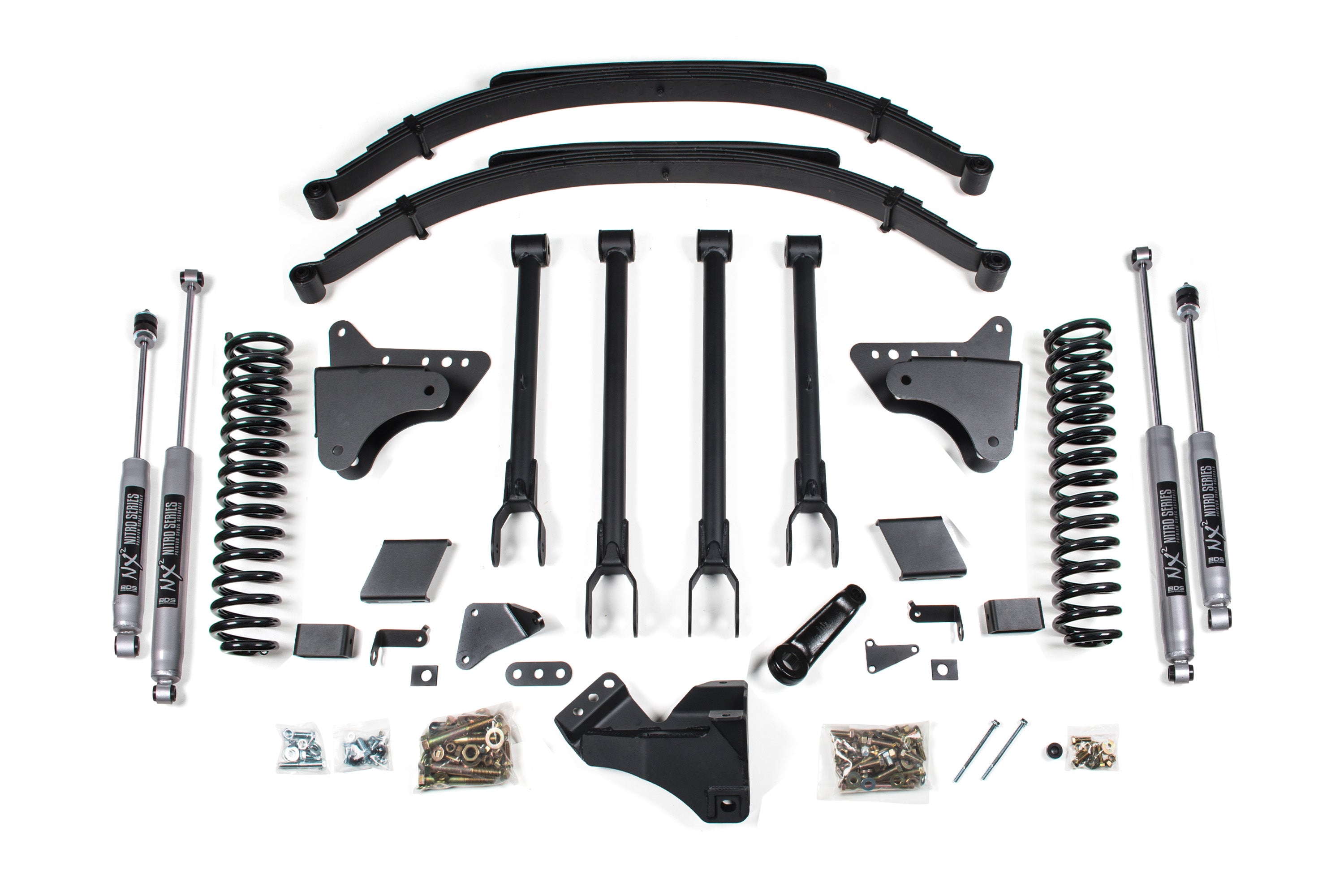 8 Inch Lift Kit - 4-Link Conversion - Ford F250/F350 Super Duty (11-16) 4WD - Gas