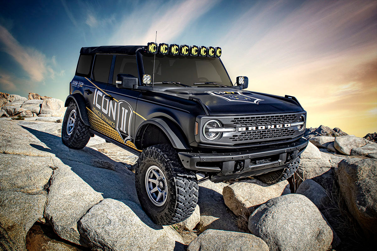ICON 21-23 BRONCO SASQUATCH 2-3" LIFT STAGE 7 SUSPENSION SYSTEM CDCV BILLET