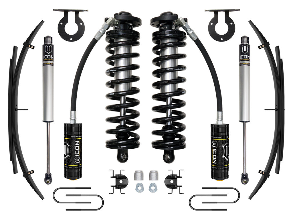 ICON 08-10 FORD F250/F350 2.5-3" STAGE 1 COILOVER CONVERSION SYSTEM W EXPANSION PACK