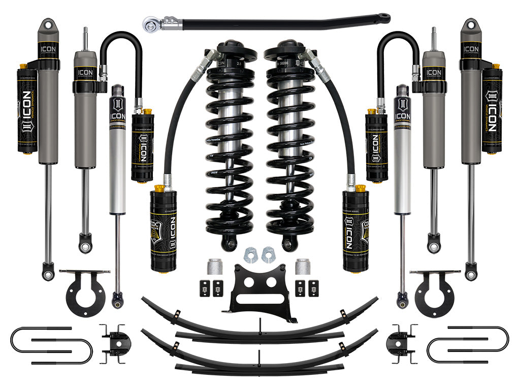 ICON 08-10 FORD F250/F350 2.5-3" STAGE 5 COILOVER CONVERSION SYSTEM W EXPANSION PACK