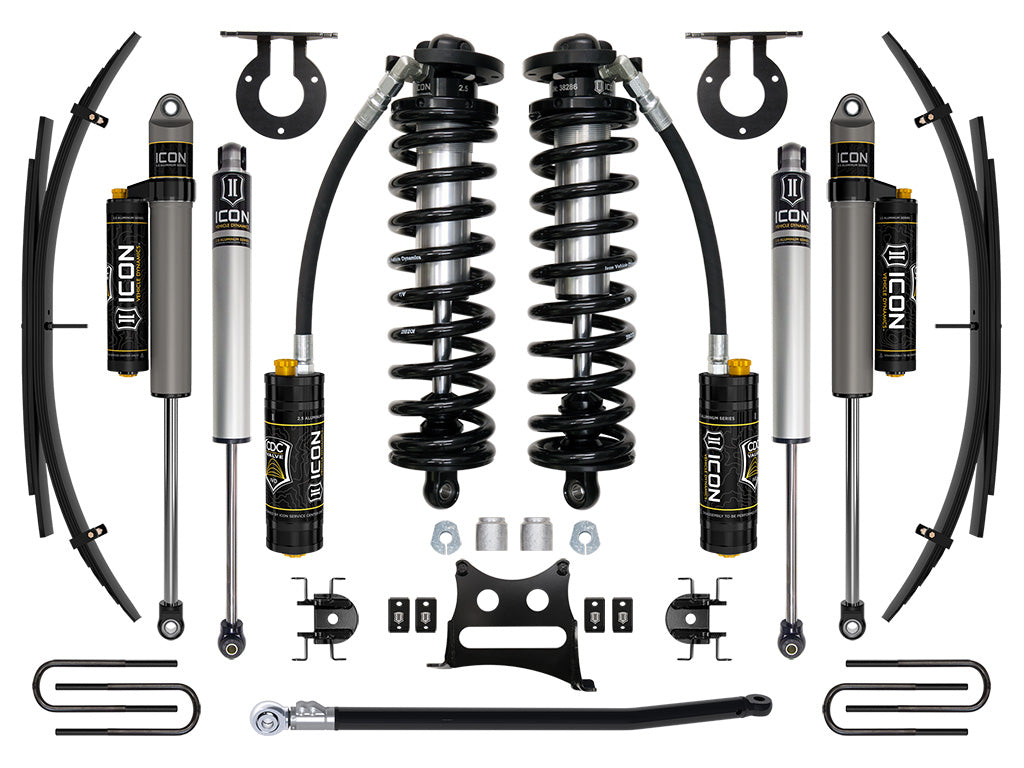ICON 08-10 FORD F250/F350 2.5-3" STAGE 4 COILOVER CONVERSION SYSTEM W EXPANSION PACK K63194