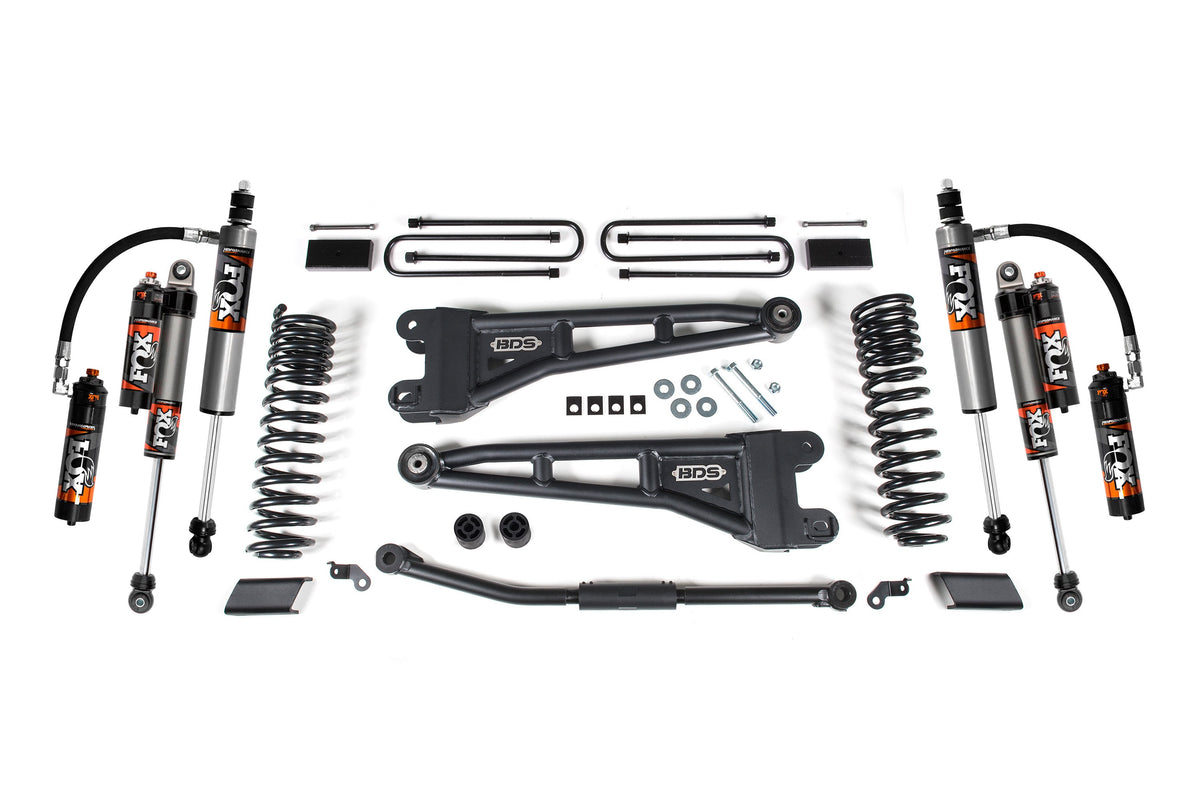 2.5 Inch Lift Kit w/ Radius Arm | Ford F450 Super Duty (23-24) FOX 2.5 Performance Elite Rear Shock