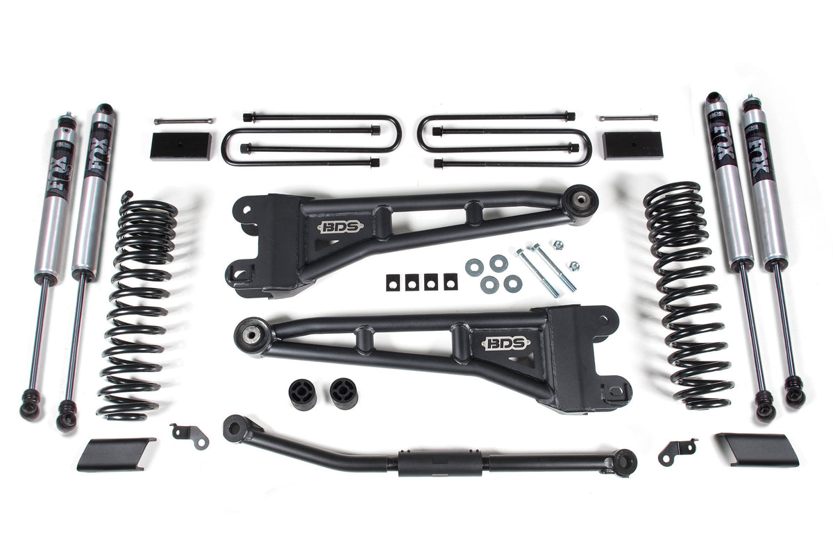 2.5 Inch Lift Kit w/ Radius Arm | Ford F450 Super Duty (23-24) FOX 2.0 Performance Series Rear Shock