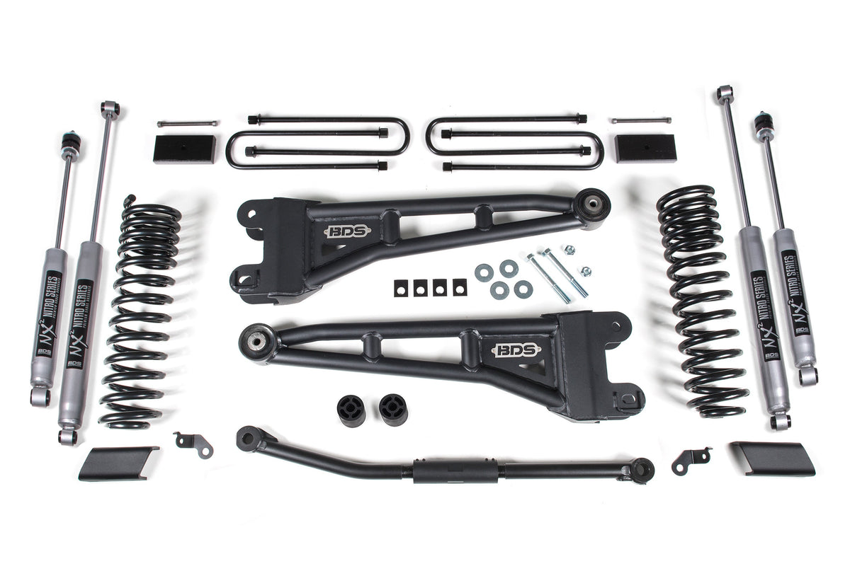 2.5 Inch Lift Kit w/ Radius Arm | Ford F450 Super Duty (23-24) NX2 Nitro Series Rear Shock