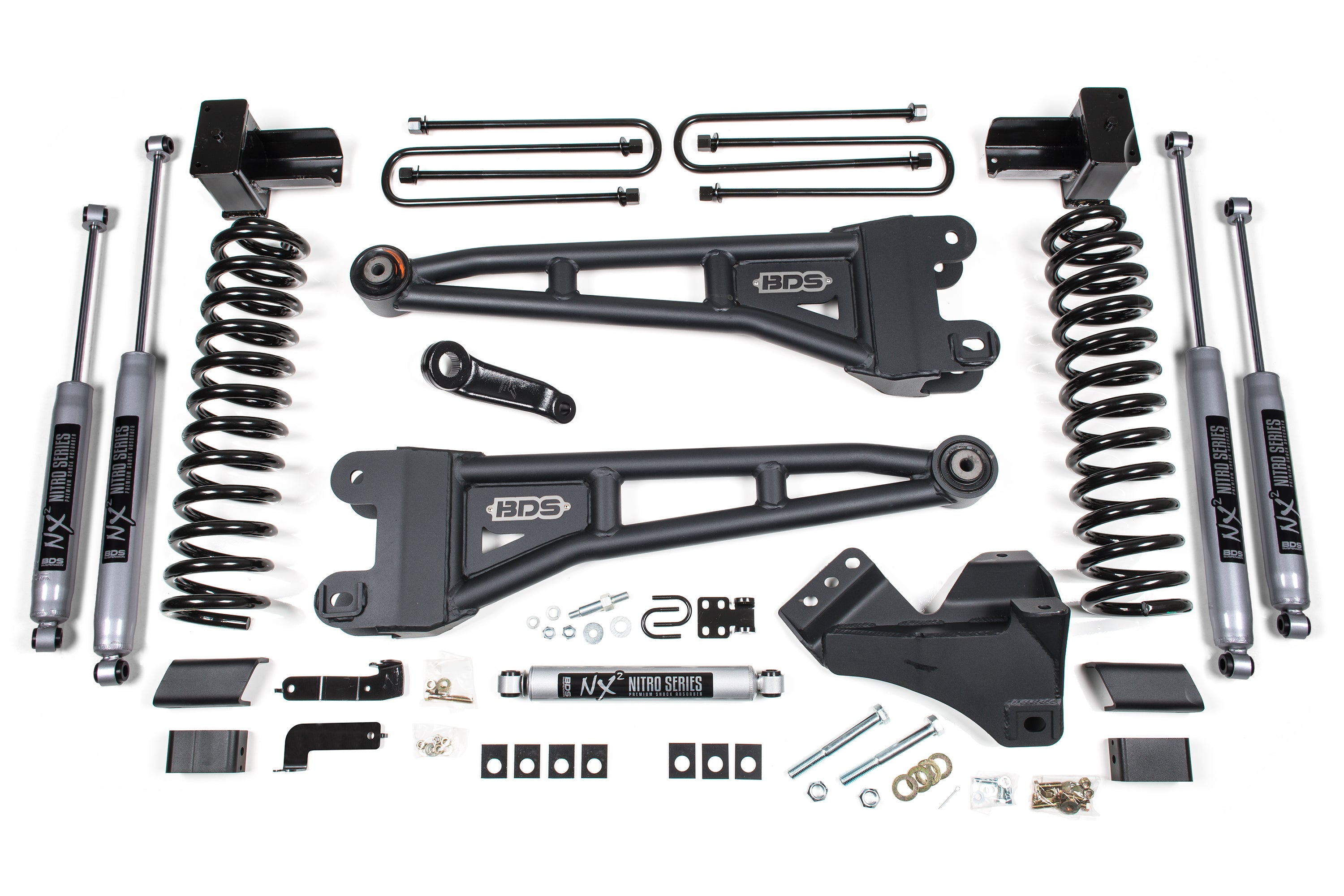 4 Inch Lift Kit w/ Radius Arm - Ford F250/F350 Super Duty (17-19) 4WD - Gas
