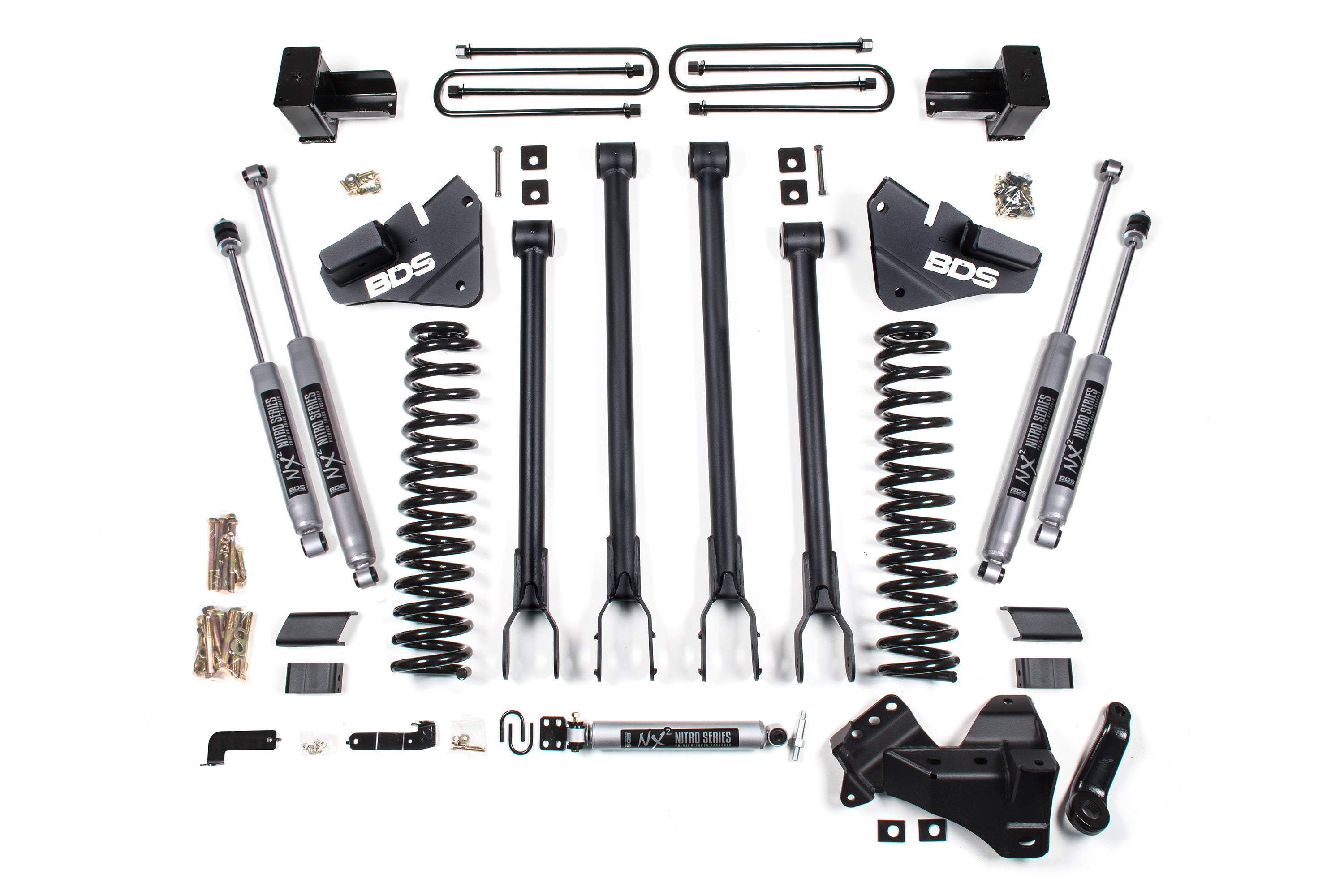 4 Inch Lift Kit w/ 4-Link - Ford F350 Super Duty DRW (20-22) 4WD - Diesel