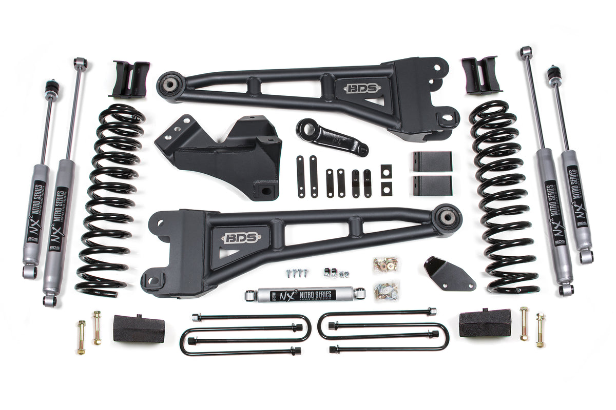 4 Inch Lift Kit w/ Radius Arm - Ford F250/F350 Super Duty (08-10) 4WD - Diesel