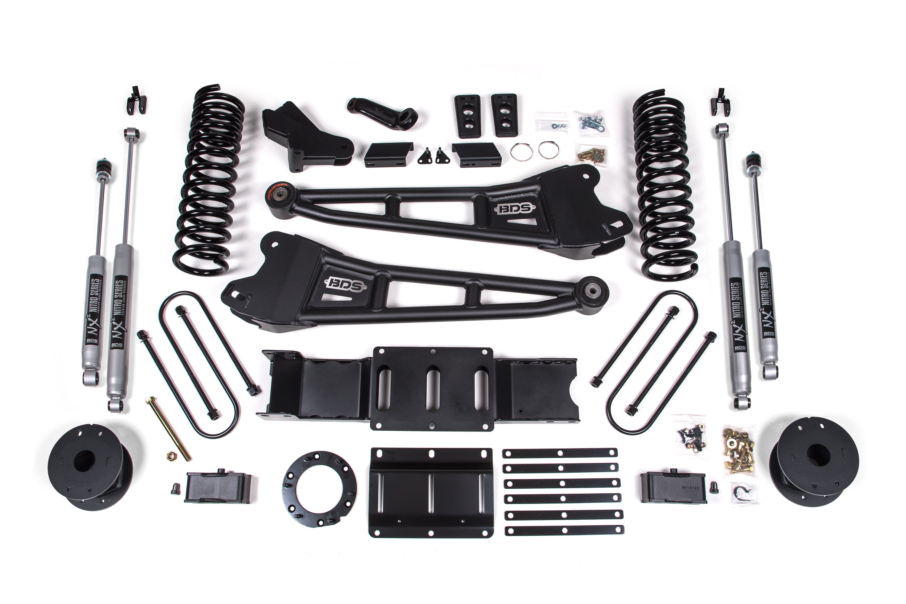 4 Inch Lift Kit w/ Radius Arm - Ram 3500 w/ Rear Air Ride (19-24) 4WD - Gas