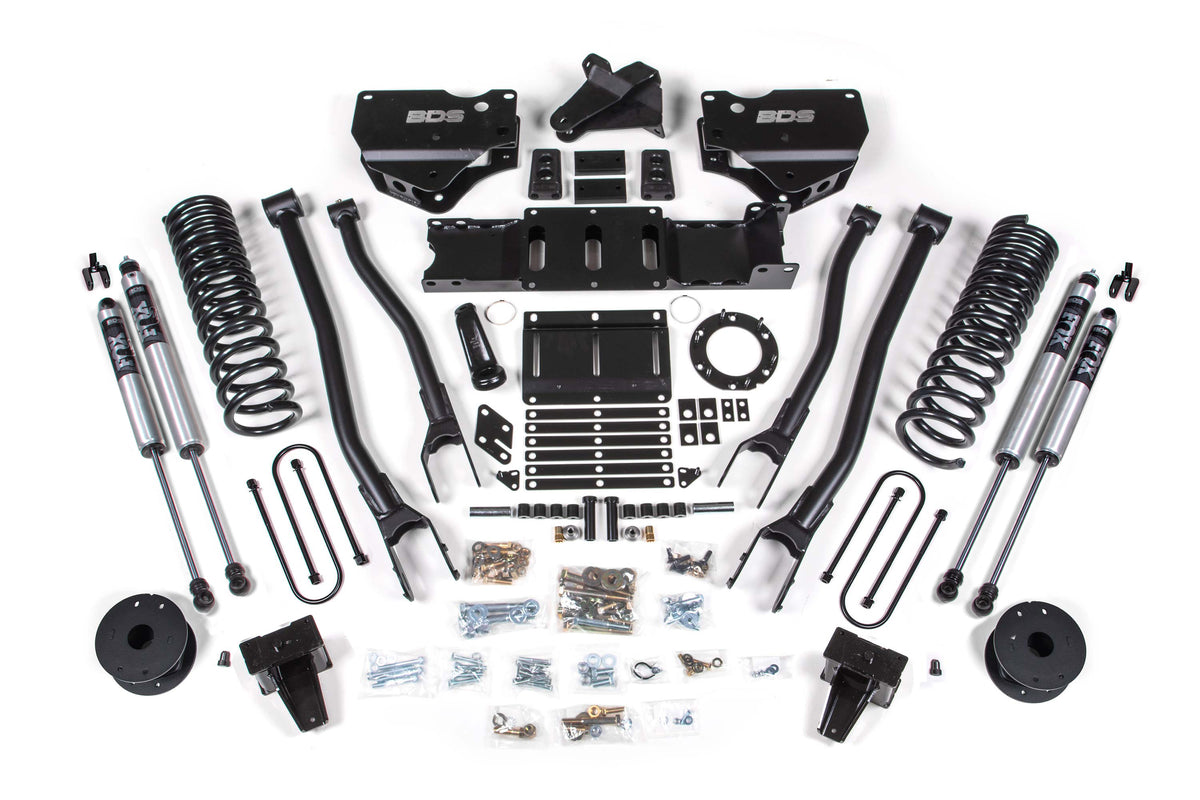 5.5 Inch Lift Kit w/ 4-Link - Ram 3500 w/ Rear Air Ride (19-24) 4WD - Gas