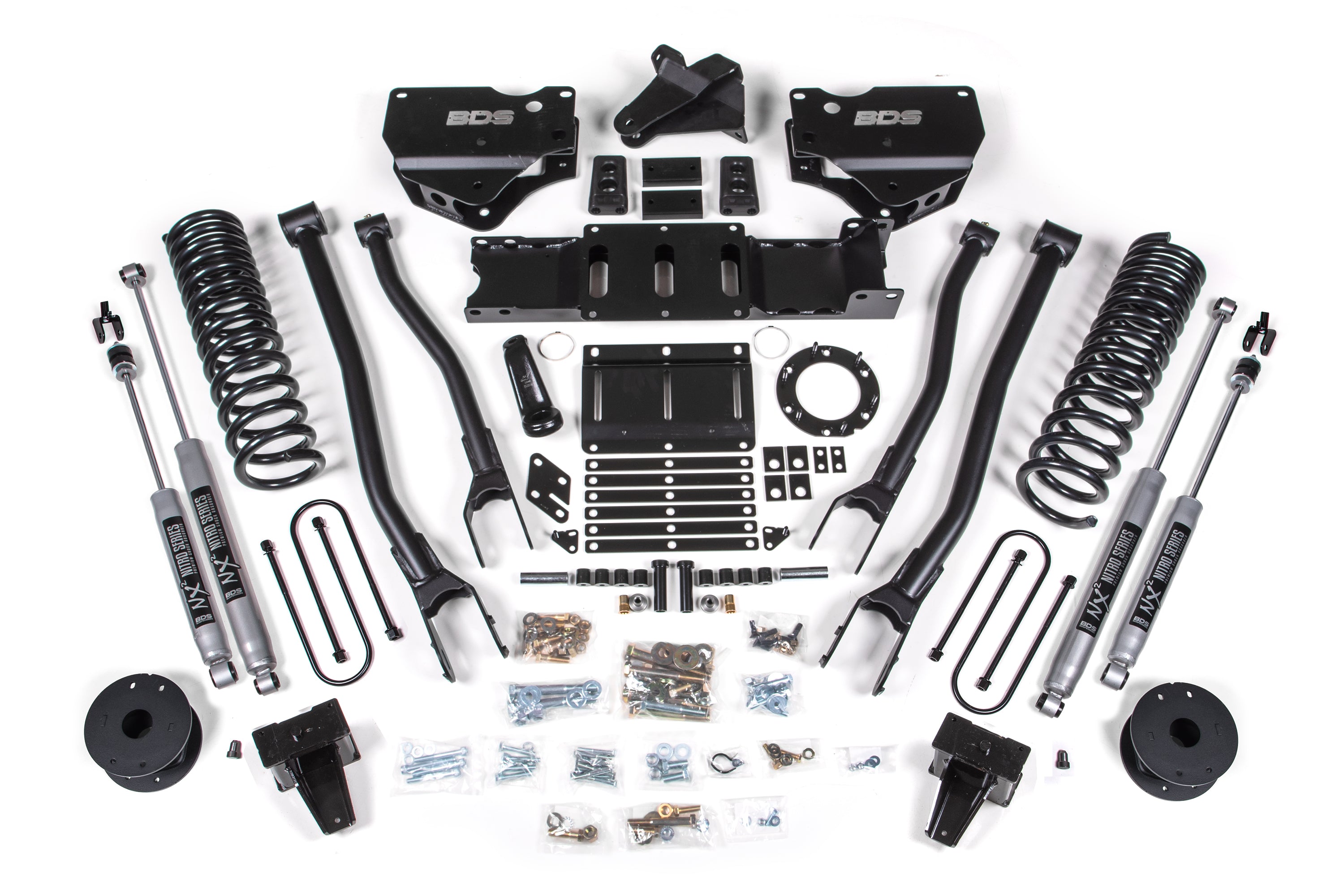 5.5 Inch Lift Kit w/ 4-Link - Ram 3500 w/ Rear Air Ride (19-24) 4WD - Gas