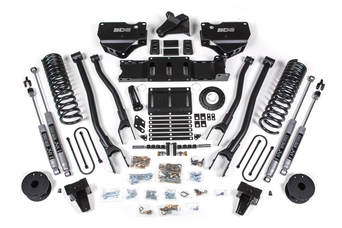 6 Inch Lift Kit w/ 4-Link - Ram 3500 w/ Rear Air Ride (19-24) 4WD - Diesel