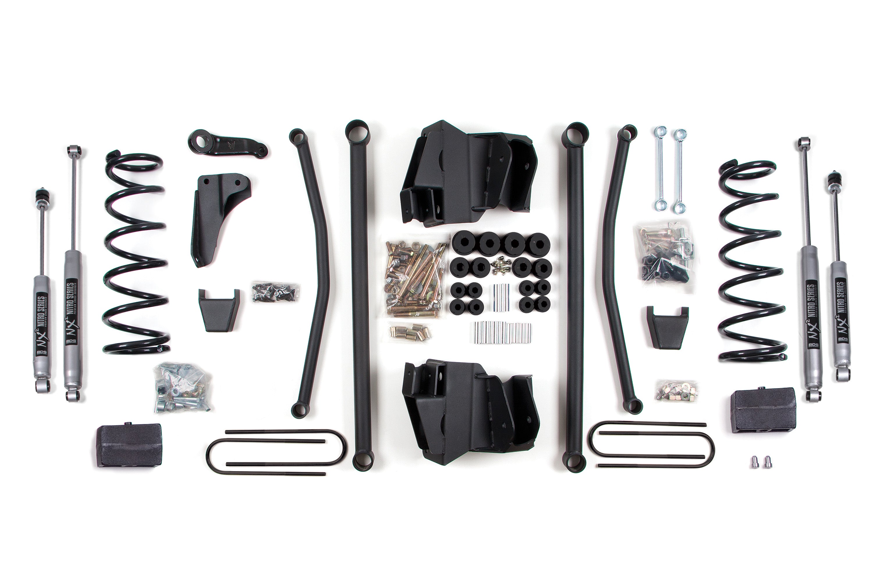 4 Inch Lift Kit - Long Arm - Dodge Ram 2500 Power Wagon (2008) 4WD - Gas