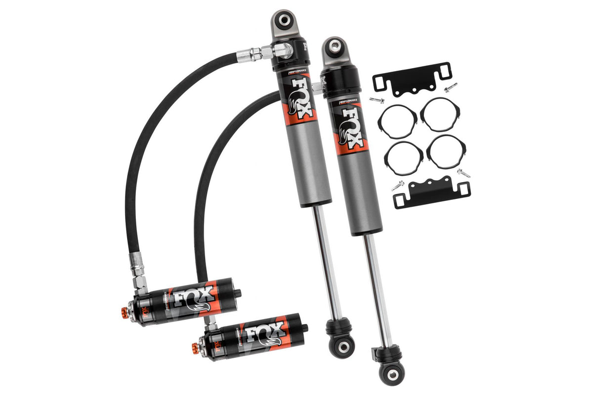FOX 2.5 Front Shocks w/ DSC Reservoir Adjuster - 2-3 Inch Lift - Performance Elite Series - Jeep Wrangler JL (18-23)