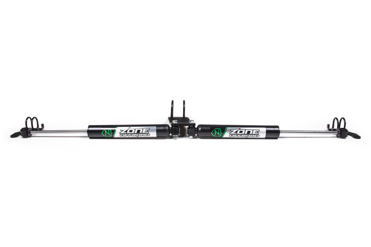 Zone Offroad Dual Steering Stabilizer Kit w/ Shocks | Jeep Wrangler JL (18-23) and Gladiator JT (20-23)