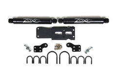 Zone Offroad Dual Steering Stabilizer Kit w/ Shocks | Jeep Wrangler JK (07-18)